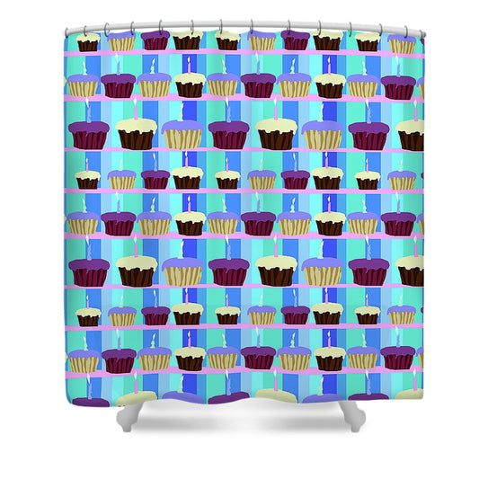 Cupcakes Pattern - Shower Curtain