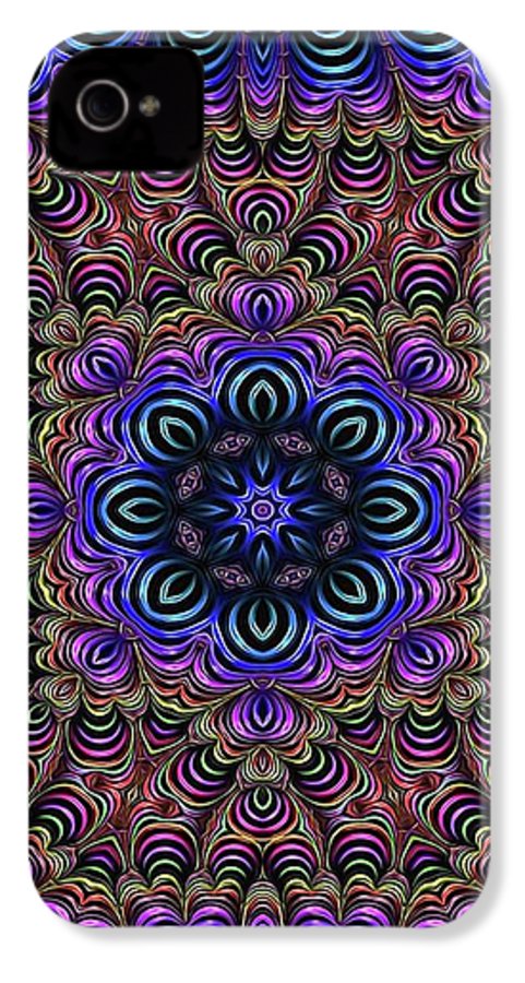 Curly Purple Fractal Kaleidoscope - Phone Case