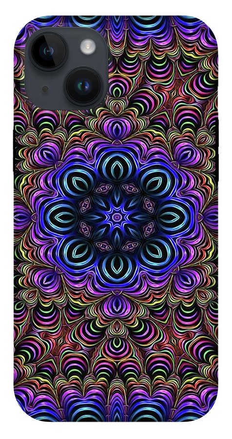 Curly Purple Fractal Kaleidoscope - Phone Case