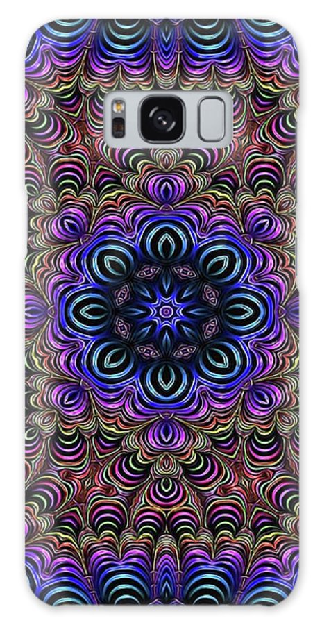 Curly Purple Fractal Kaleidoscope - Phone Case