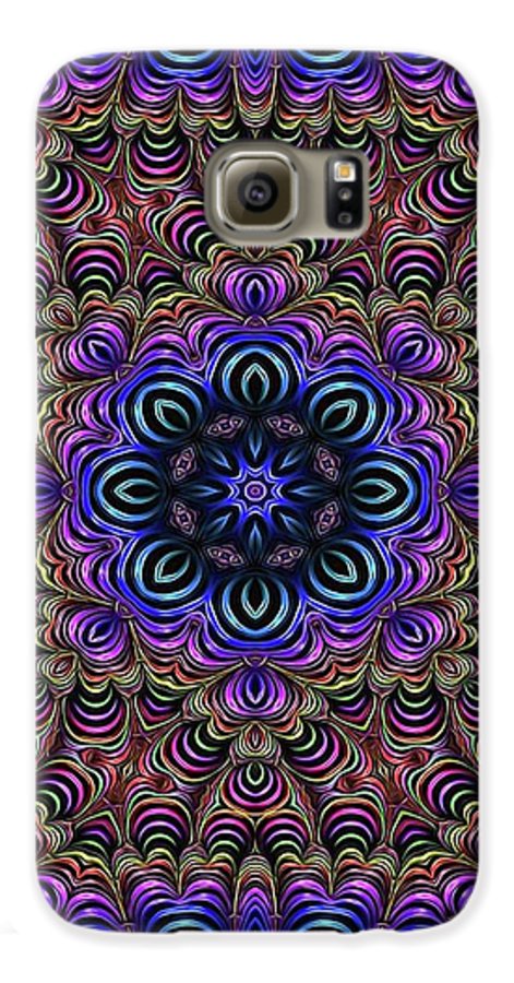 Curly Purple Fractal Kaleidoscope - Phone Case