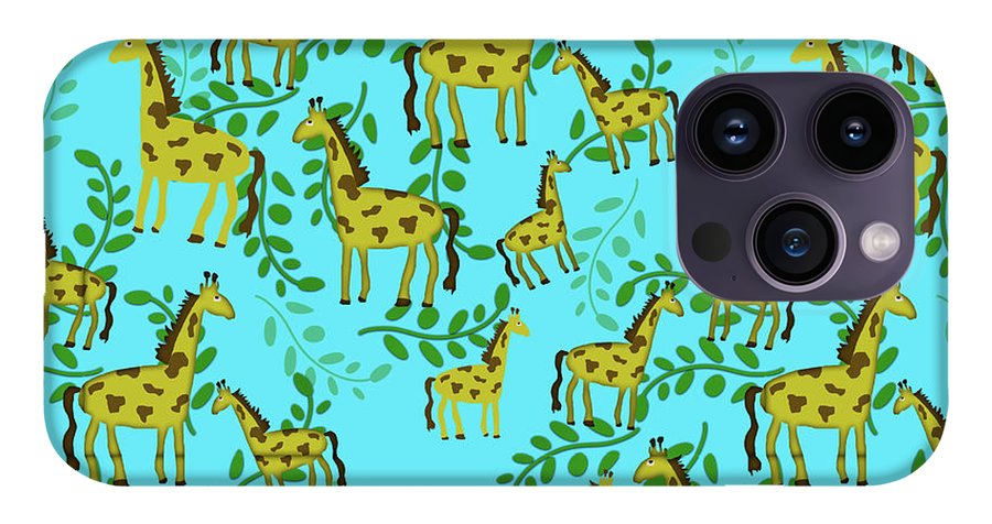 Cute Giraffes Pattern - Phone Case
