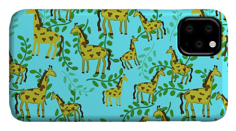 Cute Giraffes Pattern - Phone Case