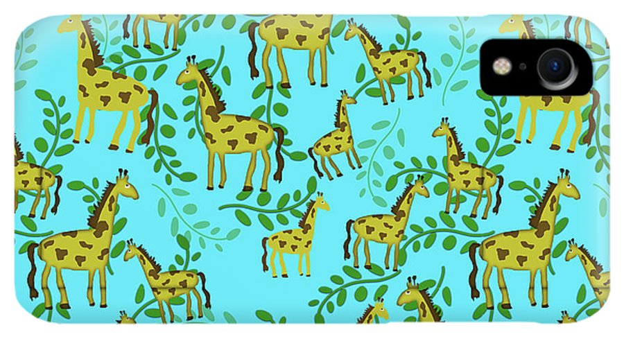 Cute Giraffes Pattern - Phone Case