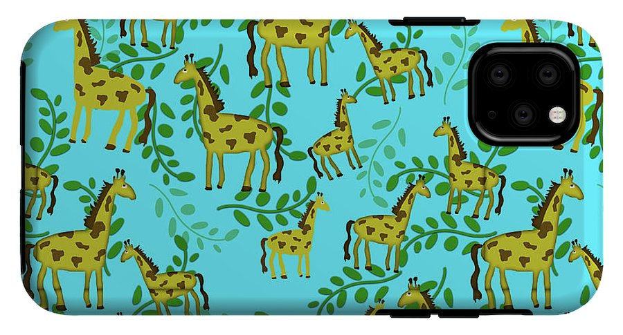 Cute Giraffes Pattern - Phone Case