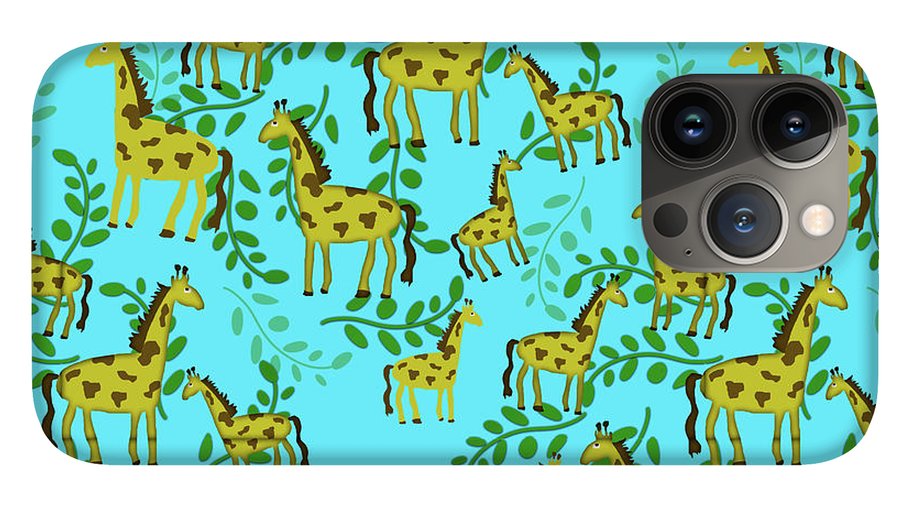 Cute Giraffes Pattern - Phone Case
