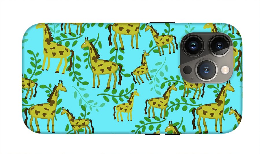 Cute Giraffes Pattern - Phone Case