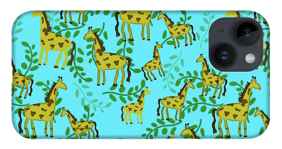 Cute Giraffes Pattern - Phone Case