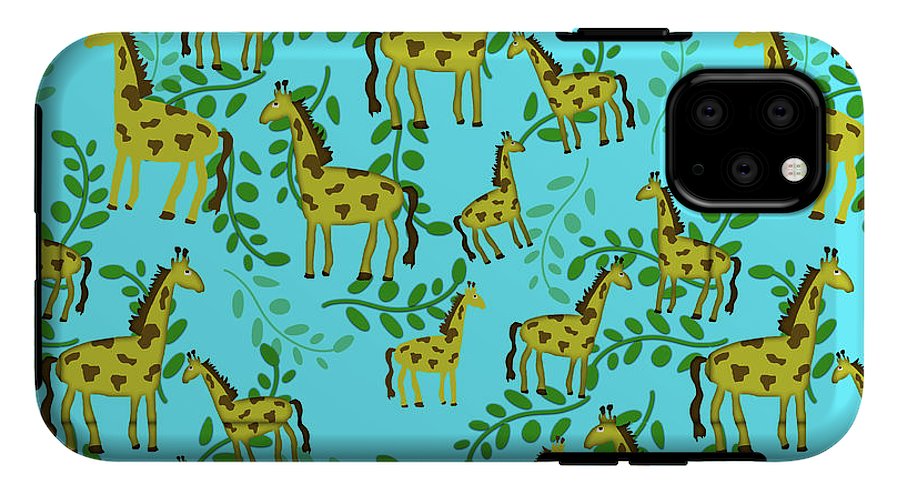 Cute Giraffes Pattern - Phone Case