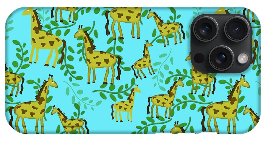 Cute Giraffes Pattern - Phone Case