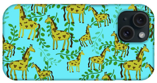 Cute Giraffes Pattern - Phone Case