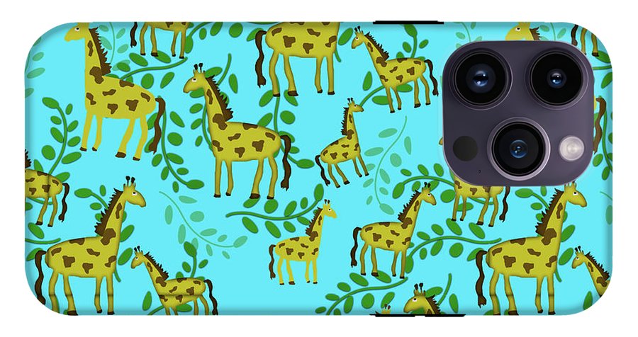 Cute Giraffes Pattern - Phone Case