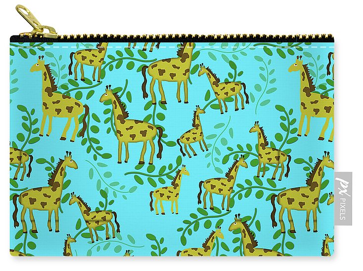 Cute Giraffes Pattern - Carry-All Pouch