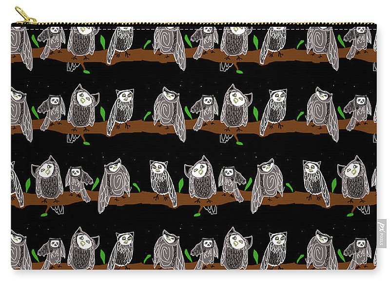 Cute Owls Pattern - Carry-All Pouch