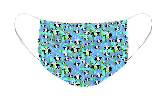 Cute Panda Bears Pattern - Face Mask