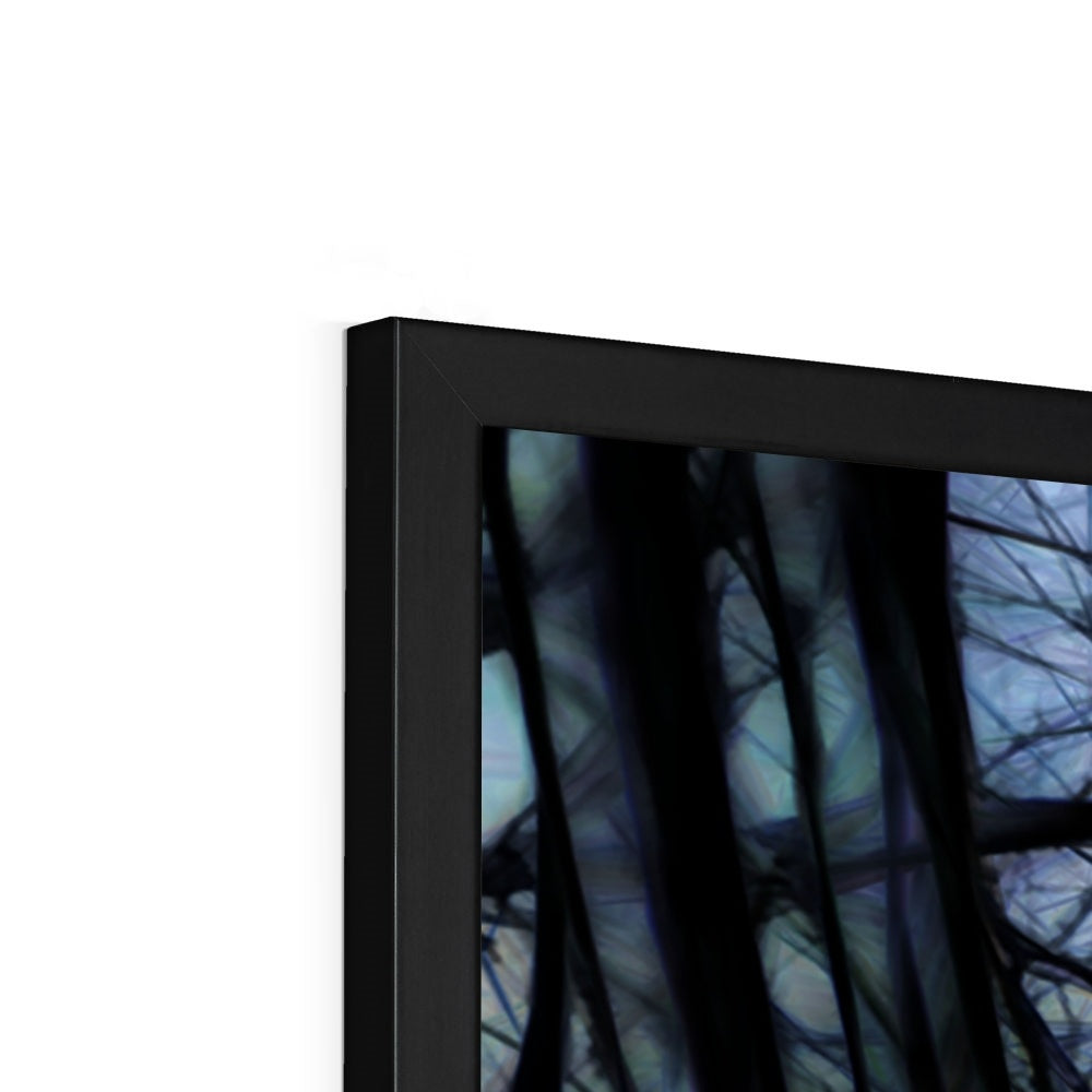 Twilight Icicles Framed Print