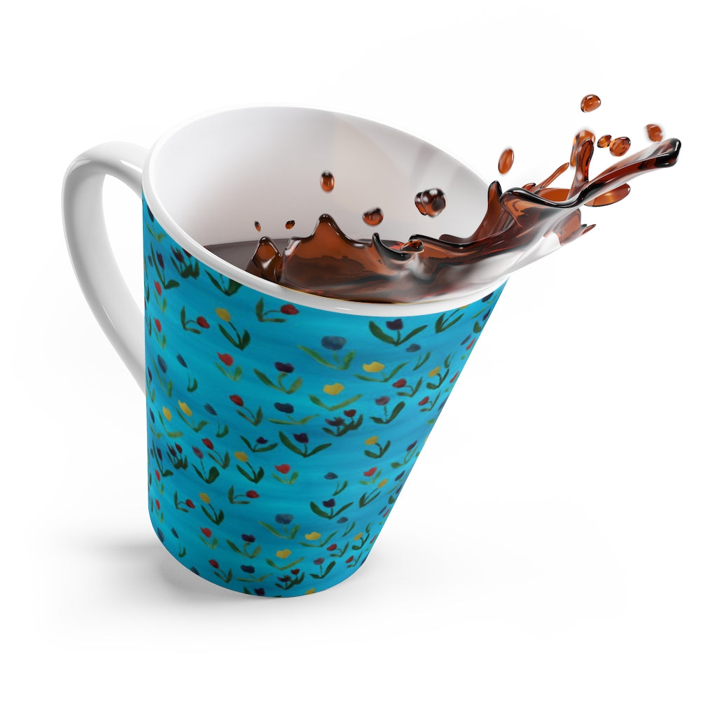 Tulips Pattern Latte mug