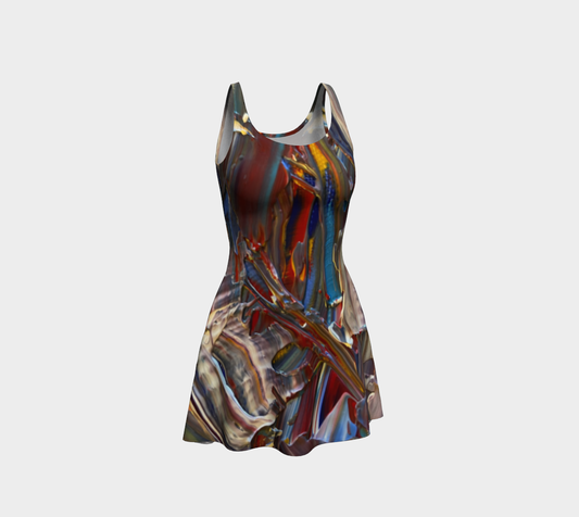 Wishing For Blue Flare Dress