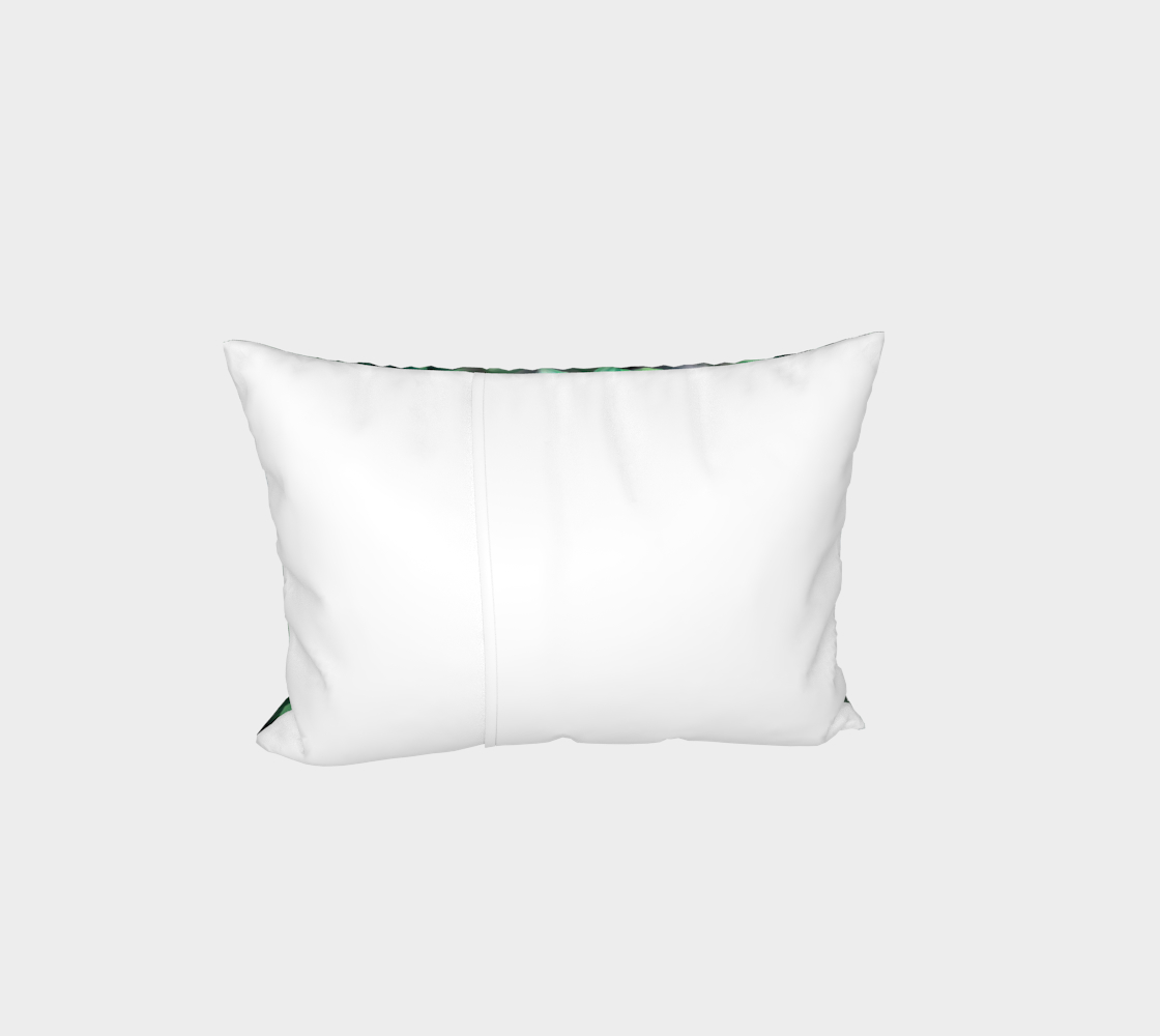 Blue Green Dahlias Bed Pillow Sham
