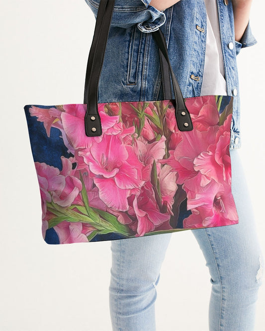Pink Gladiolas Stylish Tote