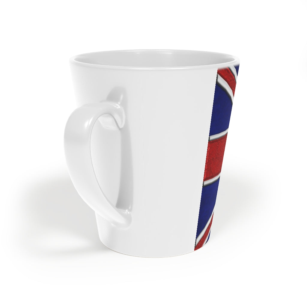 British Flag Latte Mug, 12oz