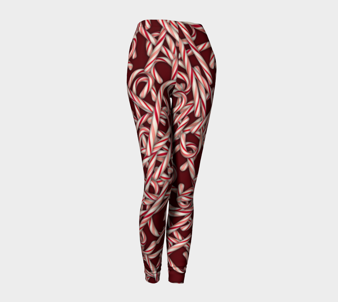 Candy Cane Collage Leggings