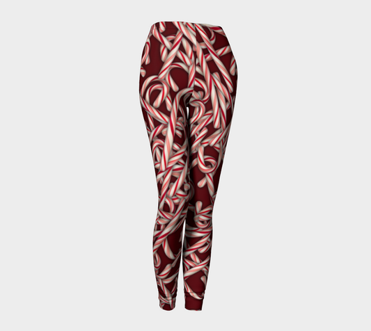 Candy Cane Collage Leggings
