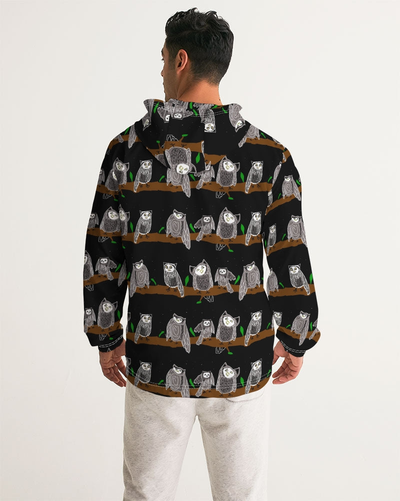 Owls Pattern Men's Windbreaker