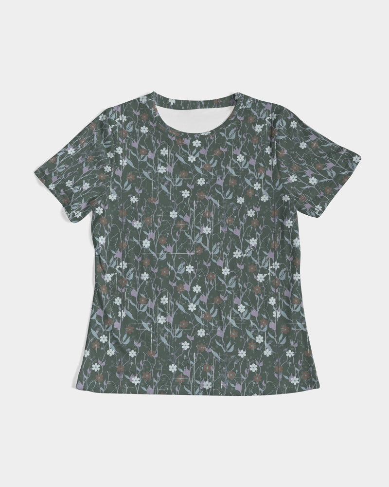 Violets On Gray Women's Tee