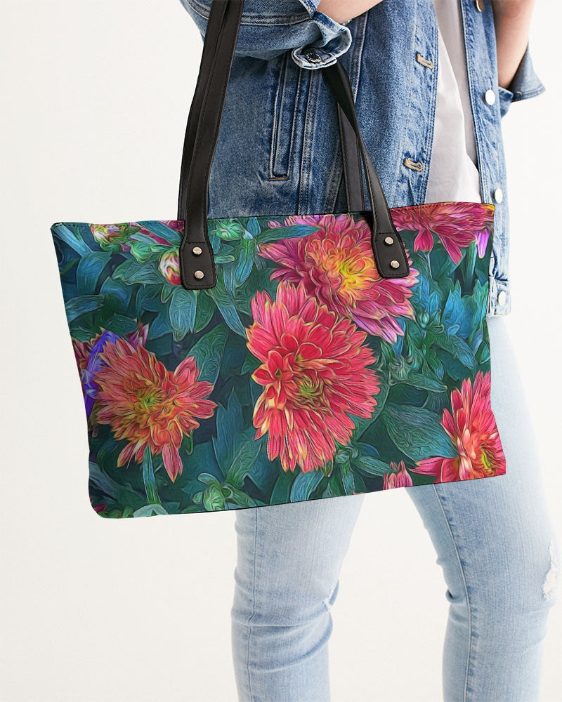 Warm Fall Mums Stylish Tote