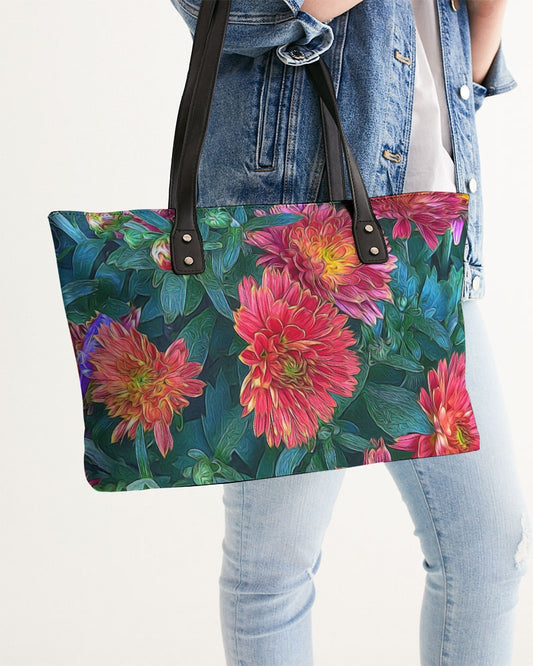 Warm Fall Mums Stylish Tote