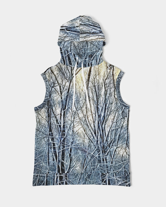 4 Oclock Winter Landscape Men's Premium Heavyweight Sleeveless Hoodie