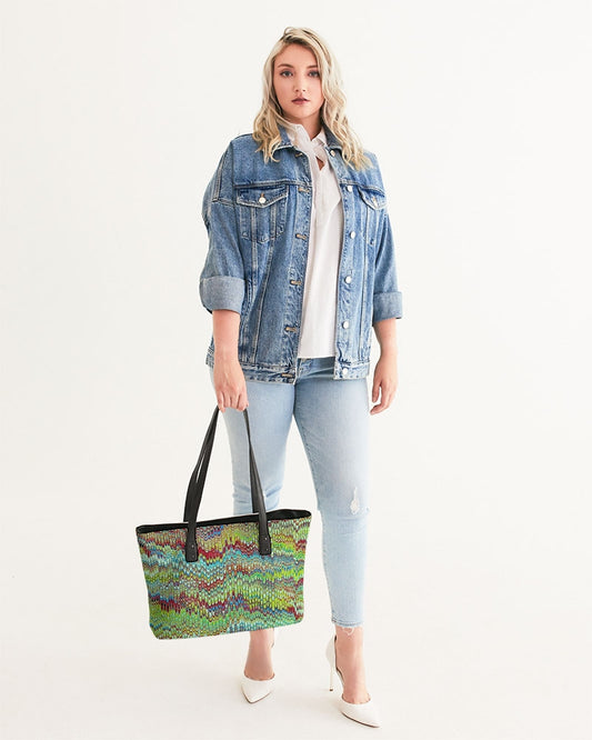 Cool Green Marbled Stylish Tote