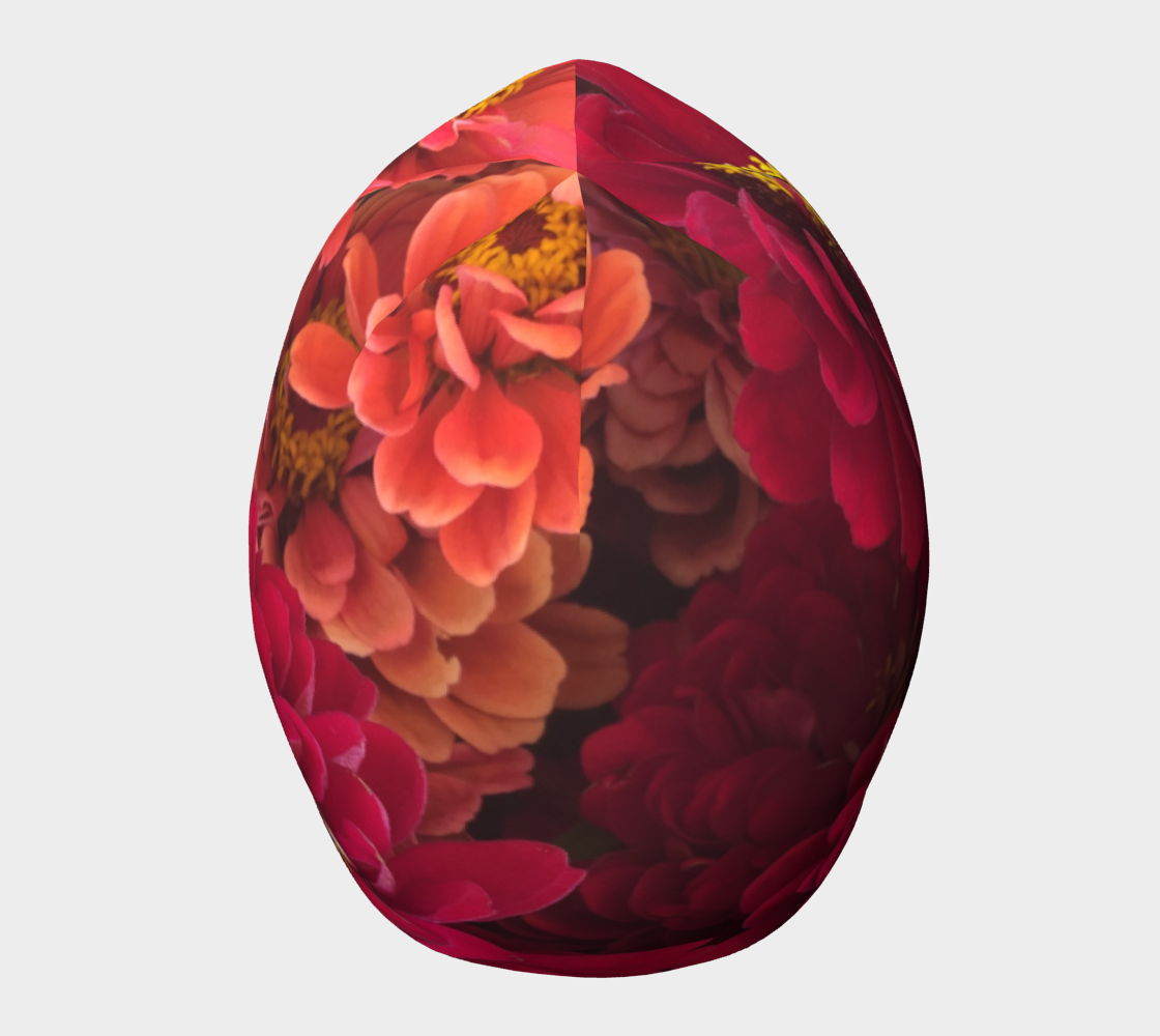 Peach and Pink Zinnias Hat