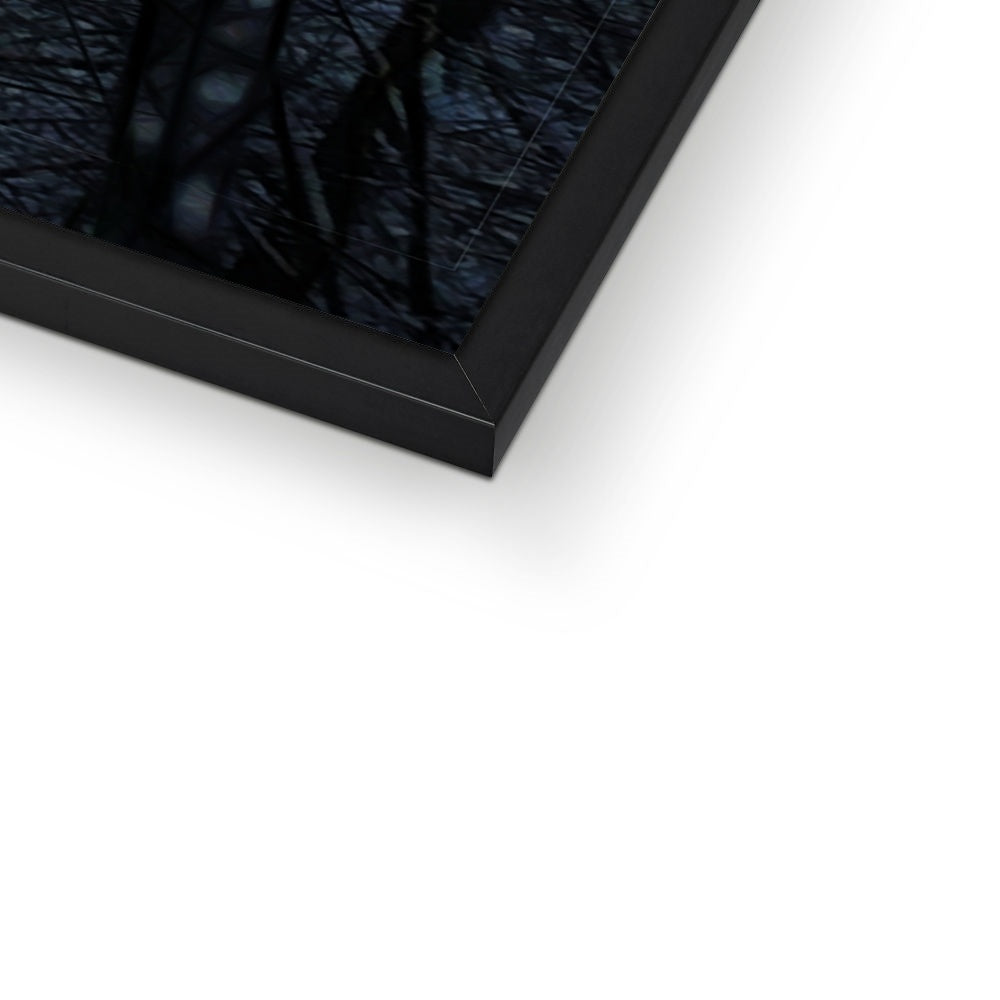 Twilight Icicles Framed Print