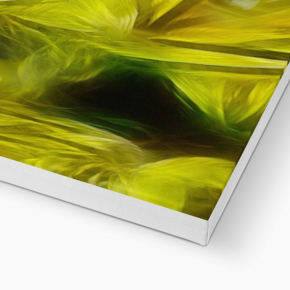 Abstract Yellow Daffodils Canvas