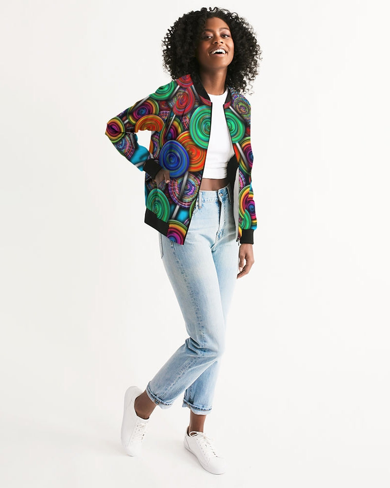 Colorful Lollipops Women's Bomber Jacket