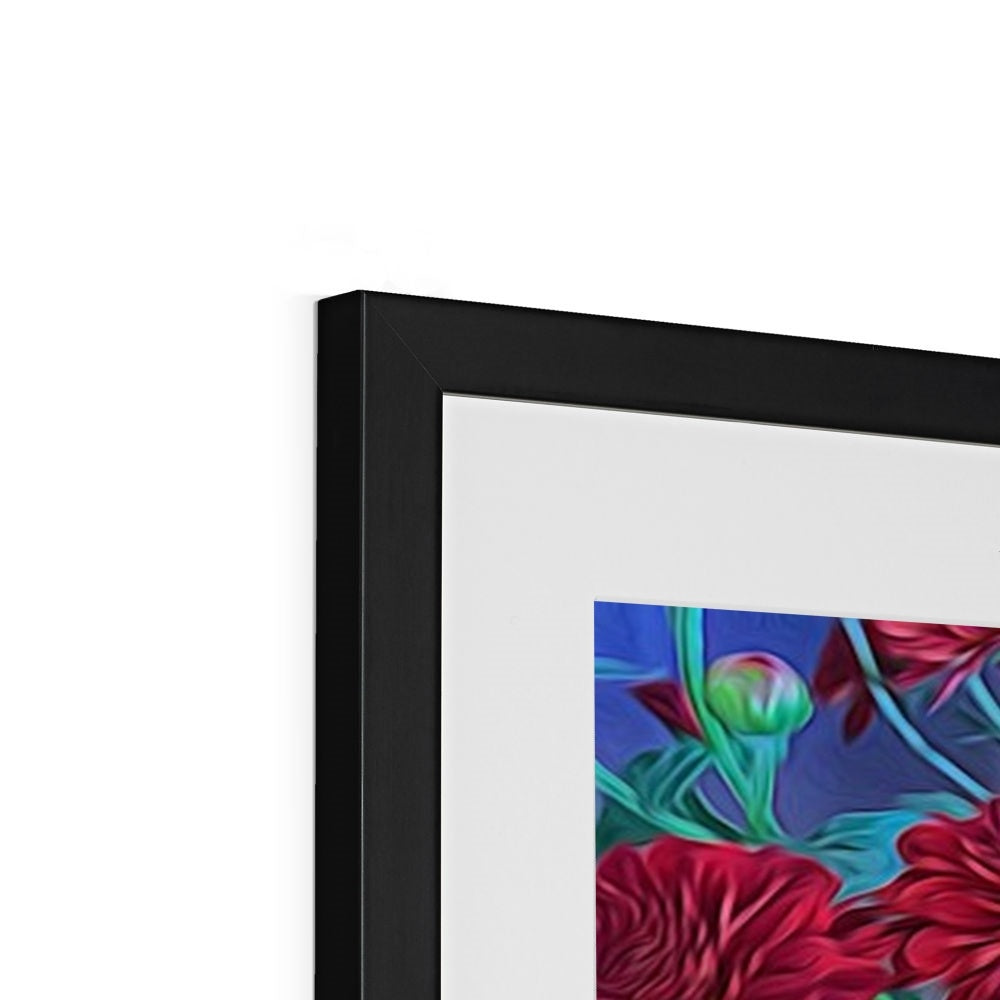 Red Mums Framed & Mounted Print