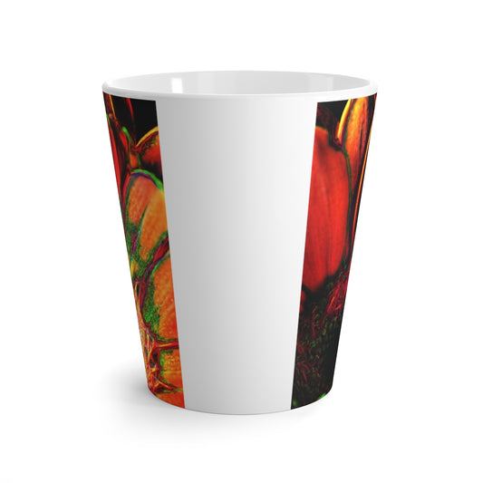 Orange Daisy Latte mug