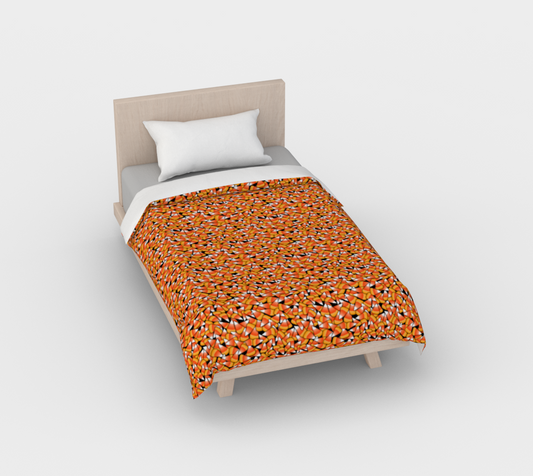 Fall Candy Corn Duvet Cover