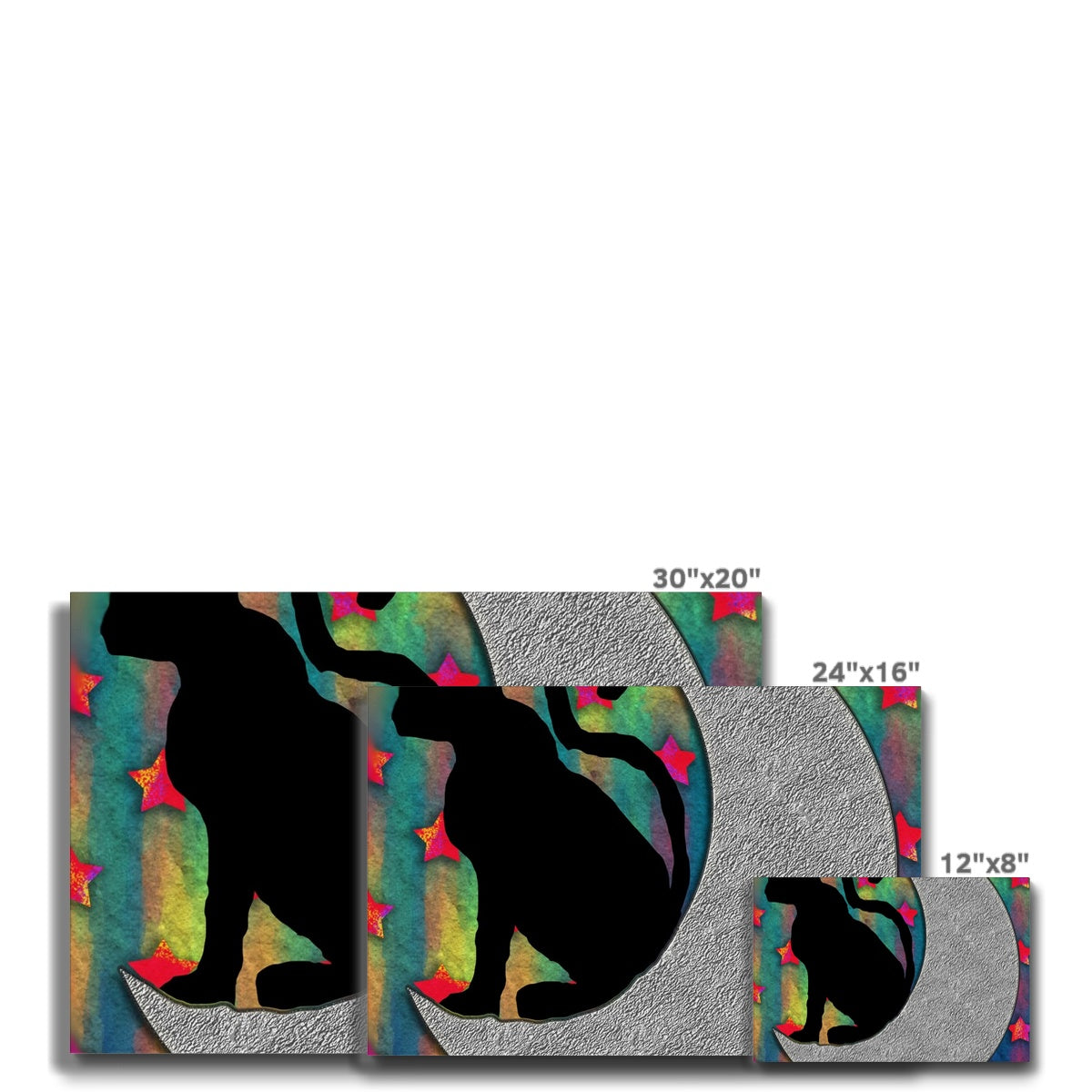 Cat On A Moon Eco Canvas