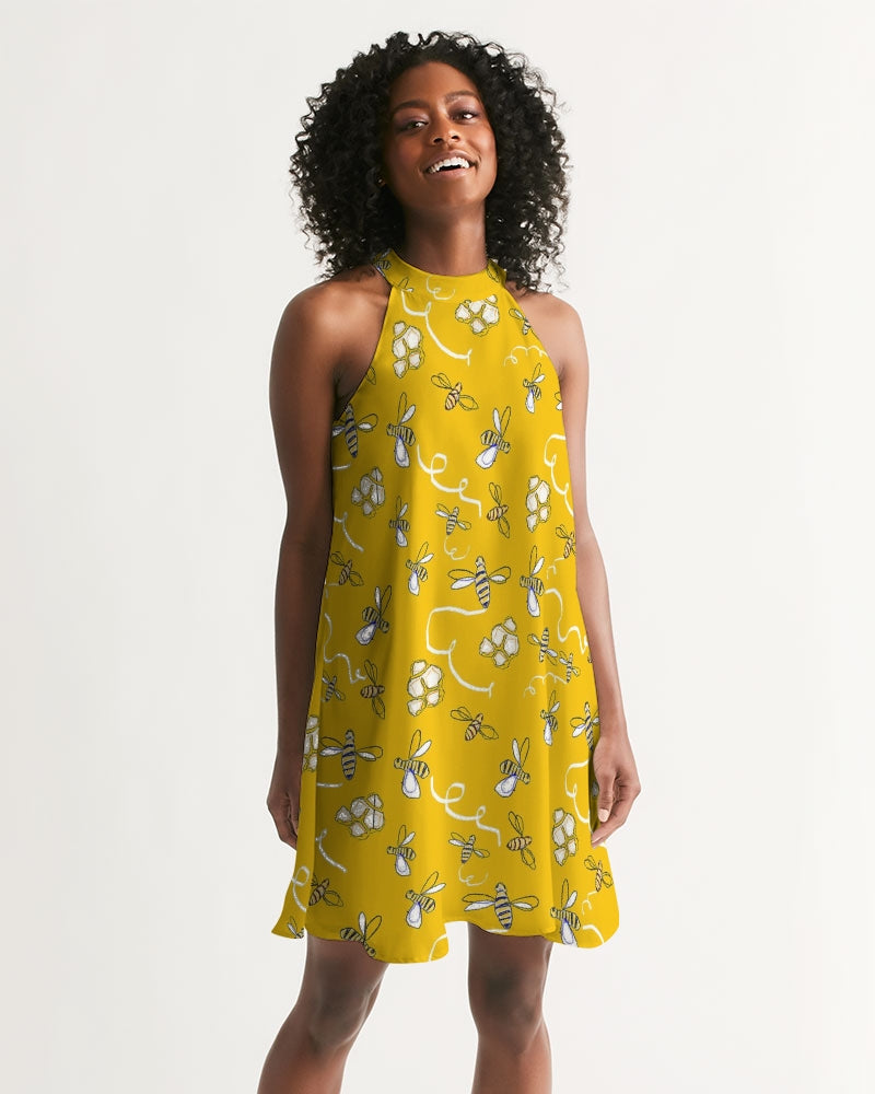Honey B ees Women's Halter Dress