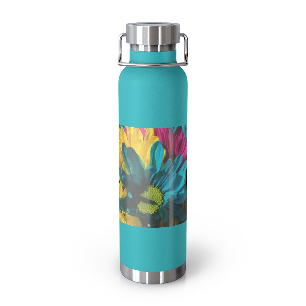 Raw Flowers 4 22oz Vacuum Insulated Bottle