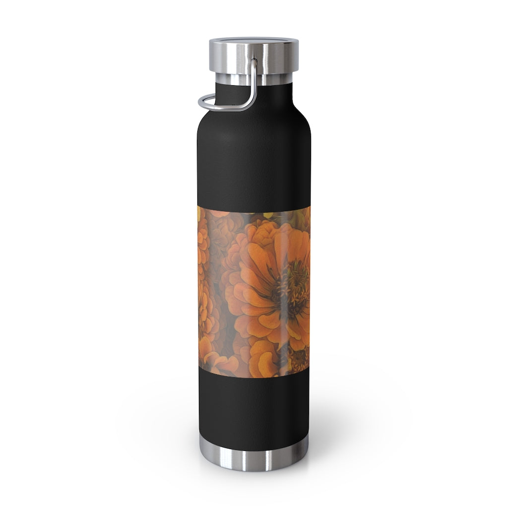 Yellow Zinnias 22oz Vacuum Insulated Bottle