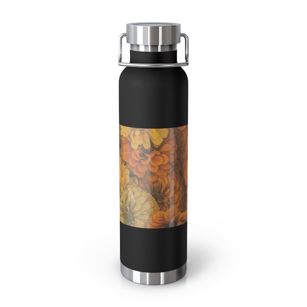 Yellow Zinnias 22oz Vacuum Insulated Bottle