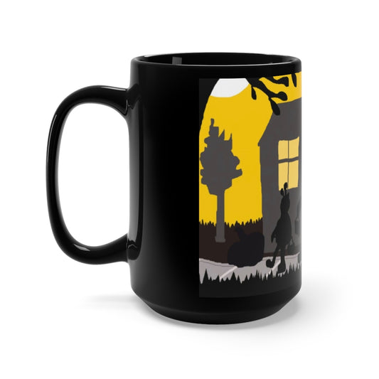 Trick Or Treat Black Mug 15oz