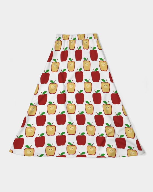 Apple Polkadots Women's A-Line Midi Skirt