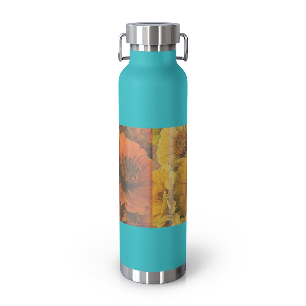 Yellow Zinnias 22oz Vacuum Insulated Bottle