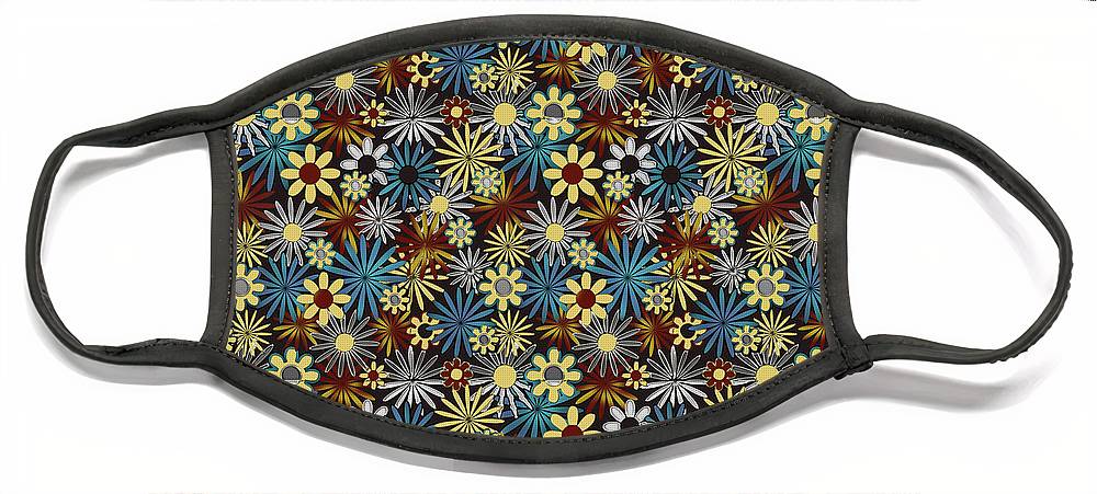 Daisies Pattern Variation 1 - Face Mask