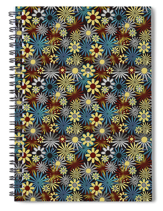 Daisies Pattern Variation 1 - Spiral Notebook